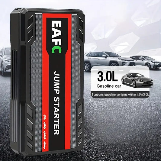 Portable Car Starter Emergency Booster Car Emergency Mobile RV Power RV Battery Charger 12V RV Battery for 3L Gasoline Car Starter Power Bank