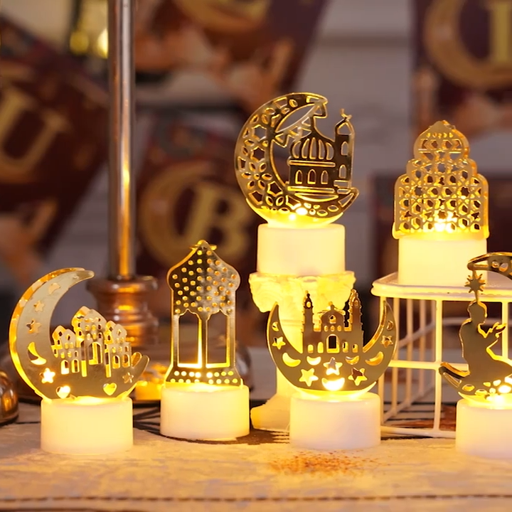 6pcs Ramadan Decorative LED Table Lights