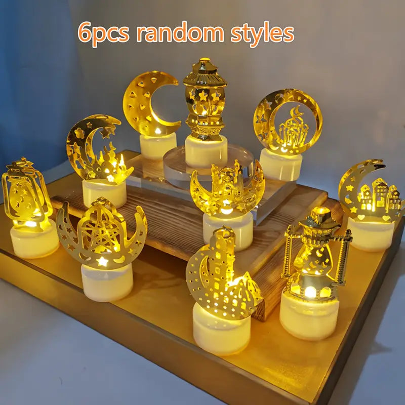 6pcs Ramadan Decorative LED Table Lights