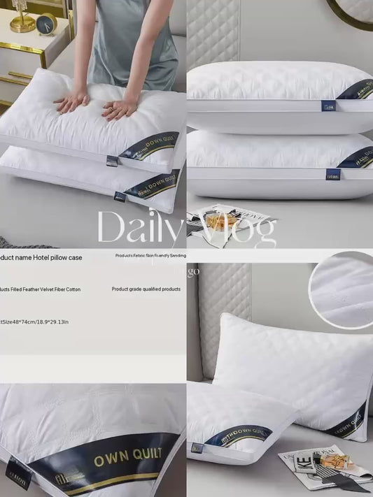 2pcs Hypoallergenic 3D Pillows