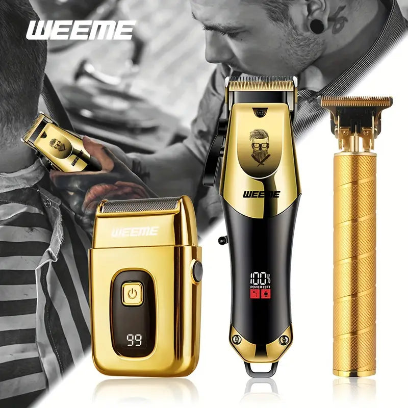 WEEME Golden Hair Cutting Three-Piece Set