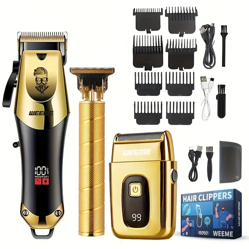 WEEME Golden Hair Cutting Three-Piece Set